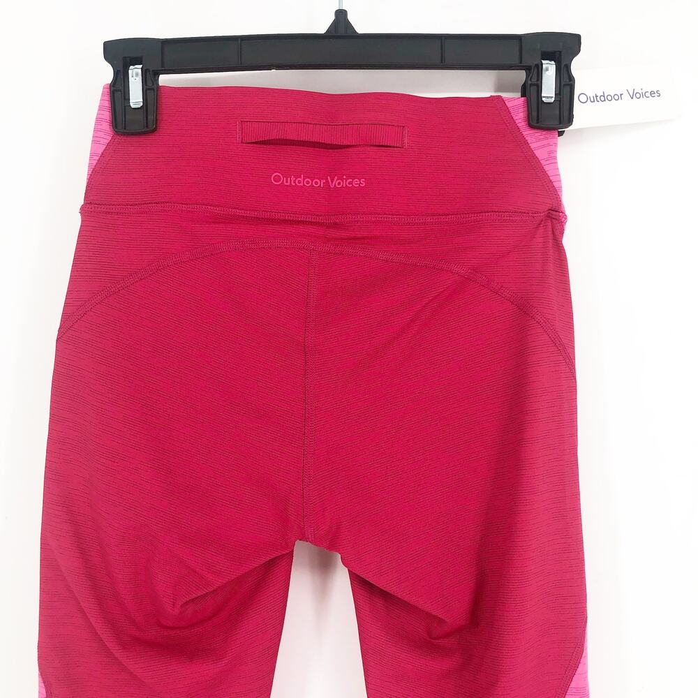 OUTDOOR VOICES Womens TechSweat Core 7/8 Legging XS Raspberry Pink NWT - Picture 5 of 8